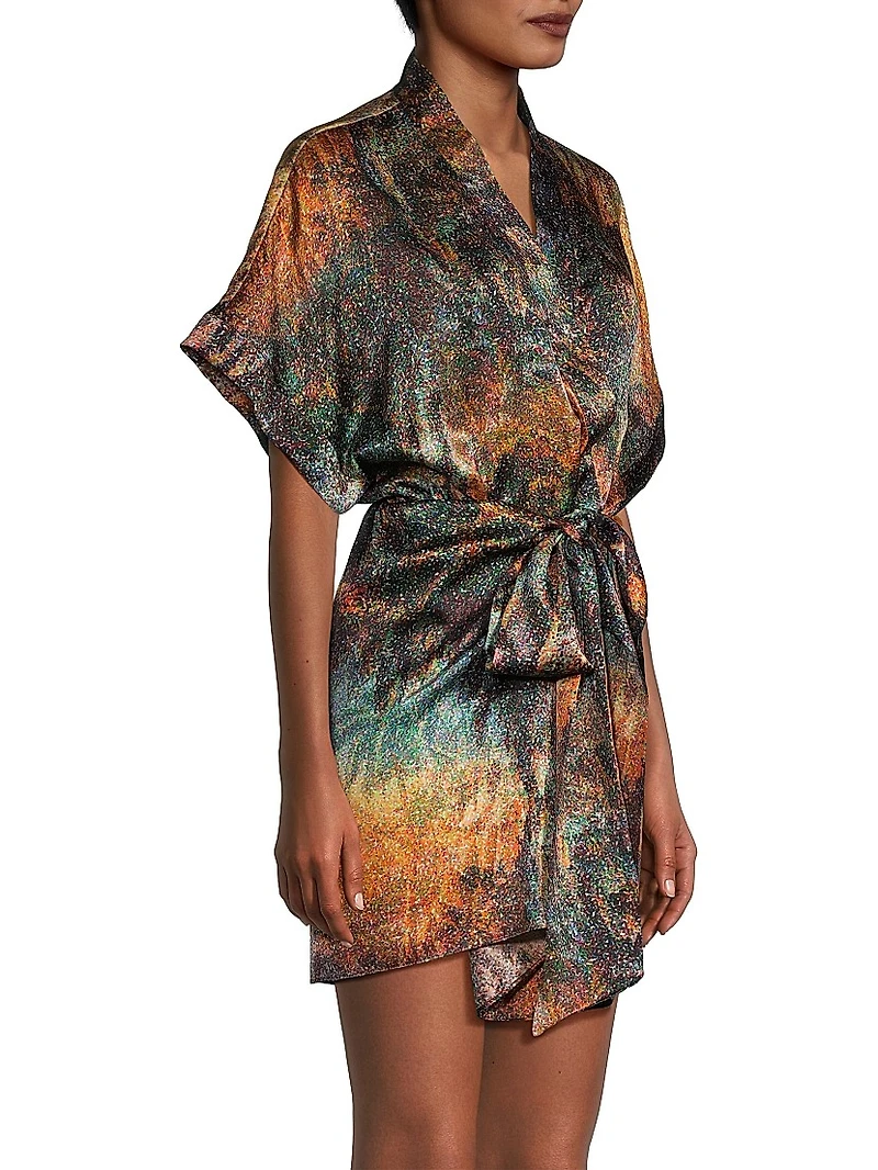 Magic Eye Silk Minidress