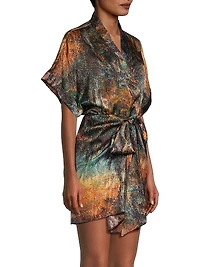 Magic Eye Silk Minidress