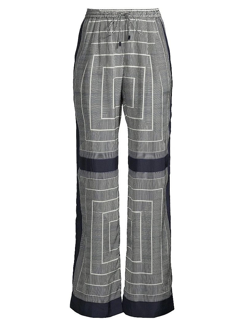 Voyager Border Print Pants