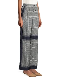 Voyager Border Print Pants