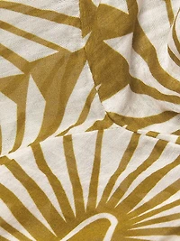 Pinwheel Cotton-Silk Blend Midi-Dress
