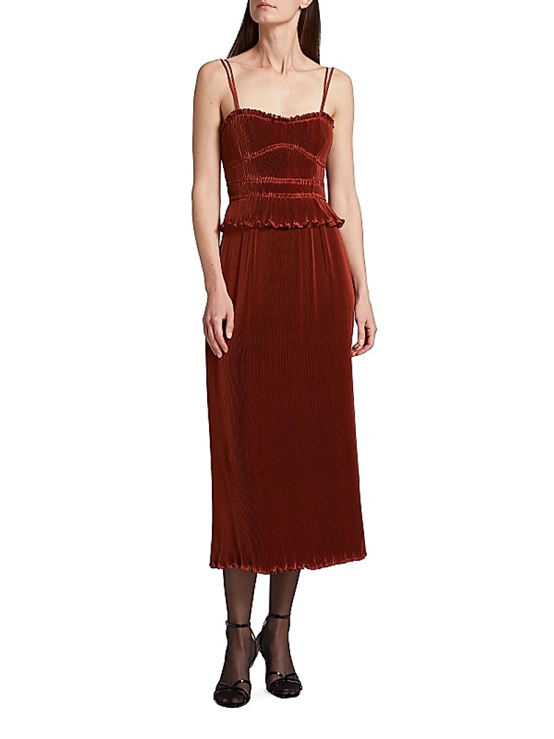 Brisha Tiered Midi-Dress