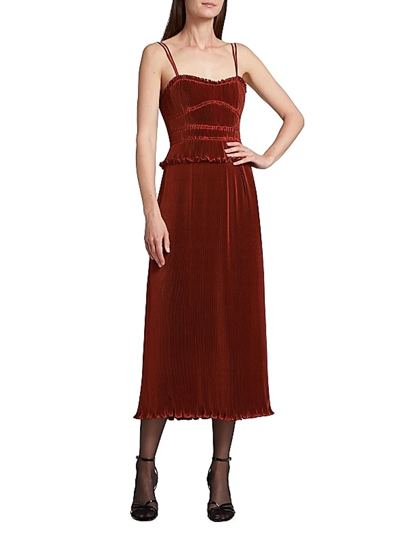 Brisha Tiered Midi-Dress