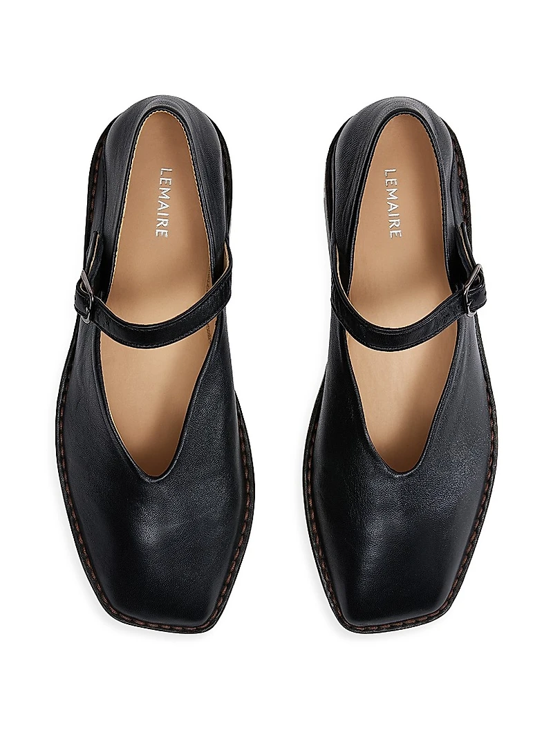 Leather Mary Janes