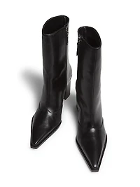 Raffaela 90MM Leather Booties