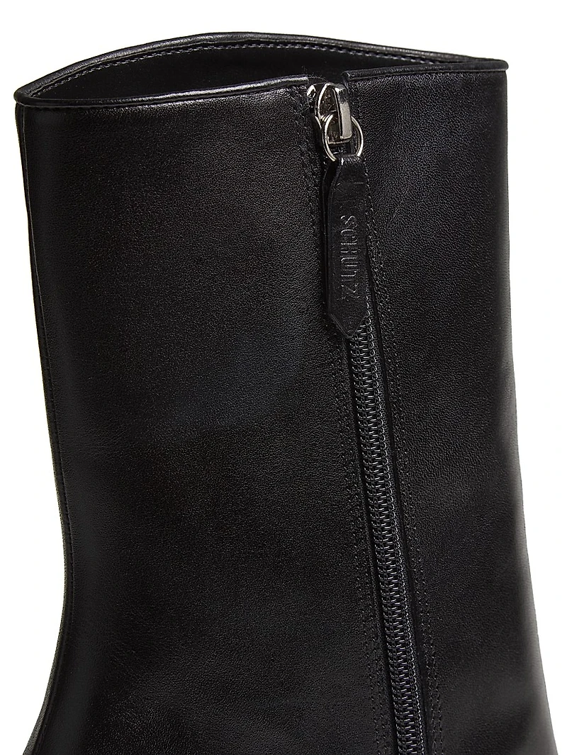 Raffaela 90MM Leather Booties