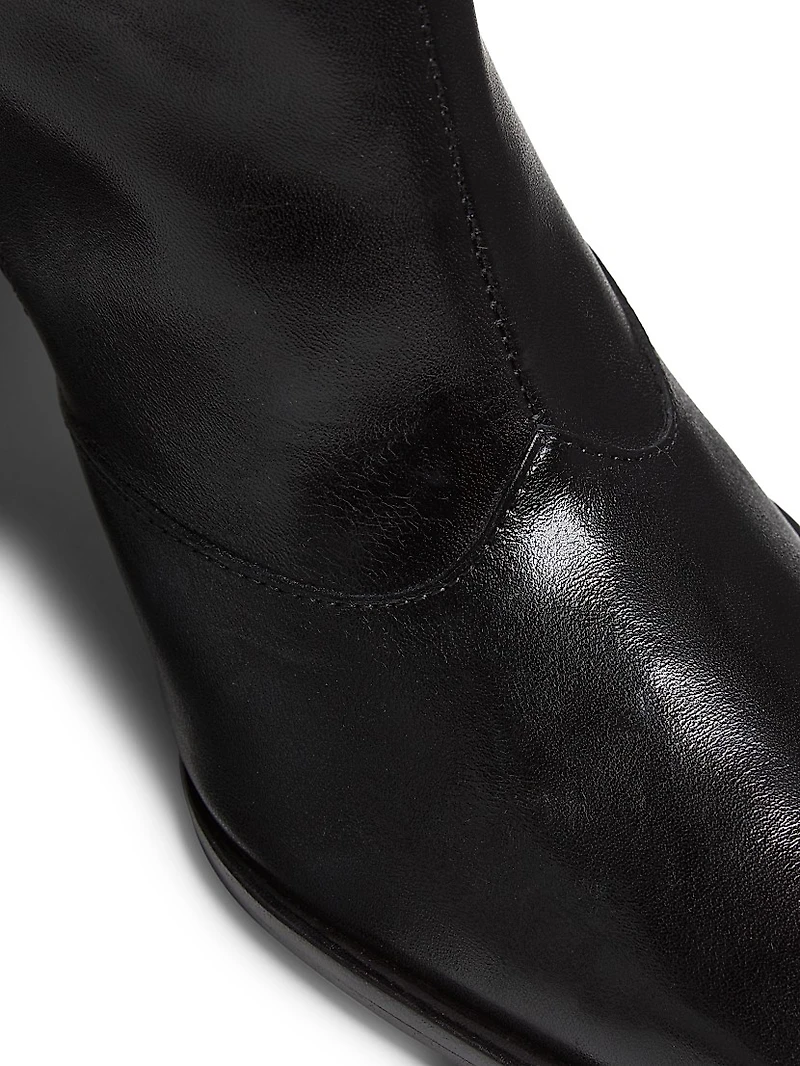 Raffaela 90MM Leather Booties