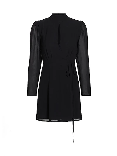 Ottessa Long-Sleeve Surplice Minidress