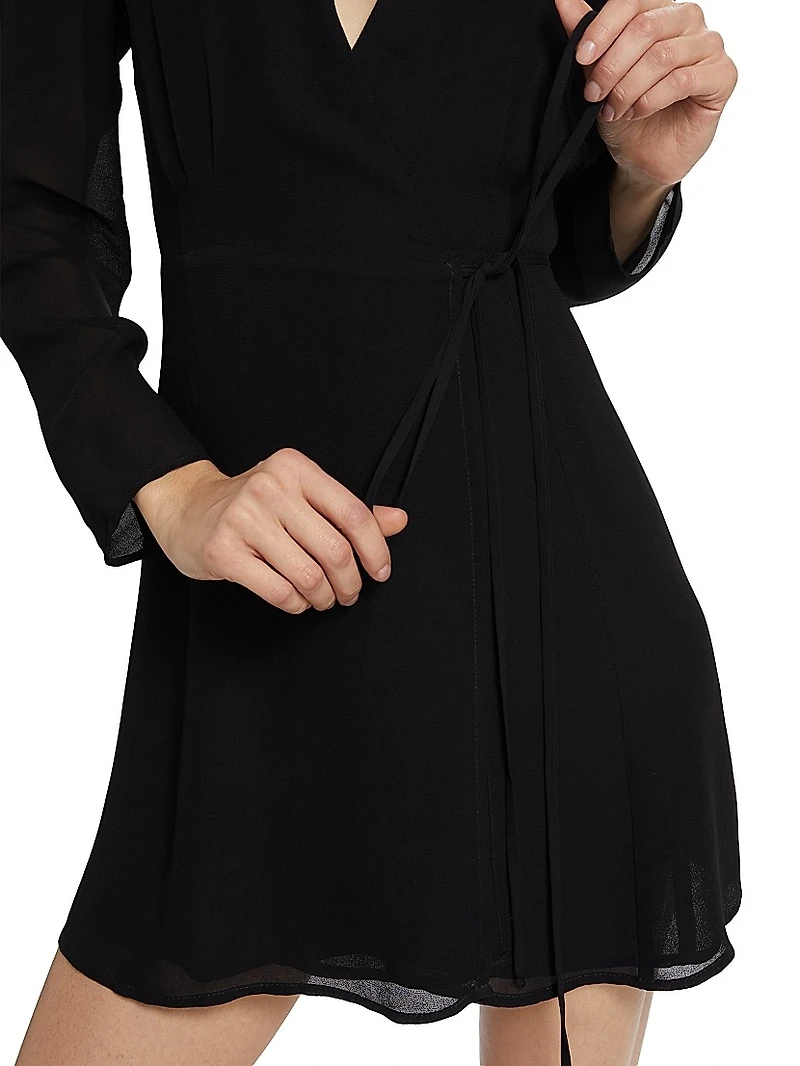Ottessa Long-Sleeve Surplice Minidress