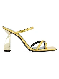 Angel 90MM Metallic Leather Sandals