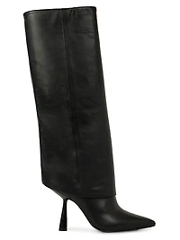 Martine Leather Knee-High Boots