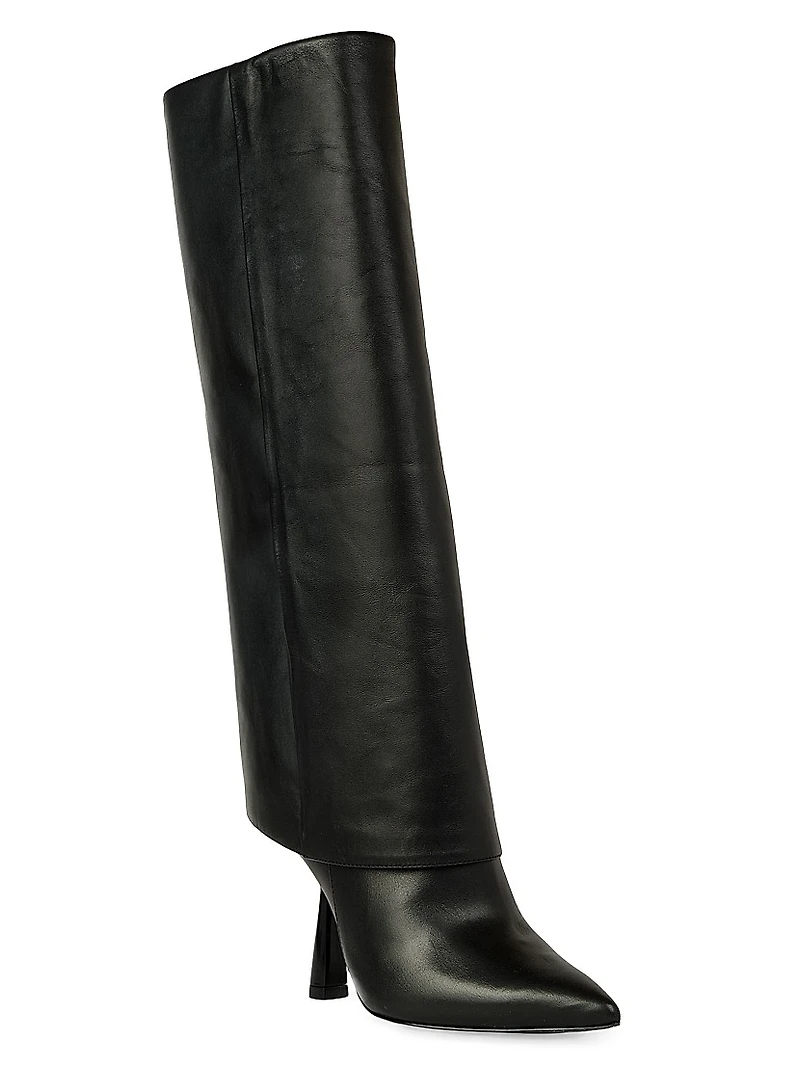 Martine Leather Knee-High Boots