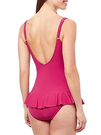 Dandy Bow-Tie V-Neck Tankini