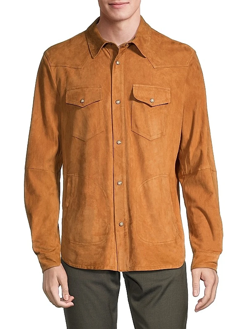 Ultrasoft Suede Overshirt