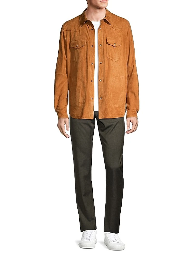 Ultrasoft Suede Overshirt