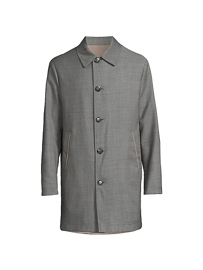 Impeccable Reversible Raincoat