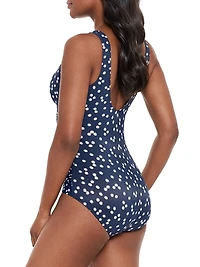 Luminare Cherie Polka Dot One-Piece Swimsuit