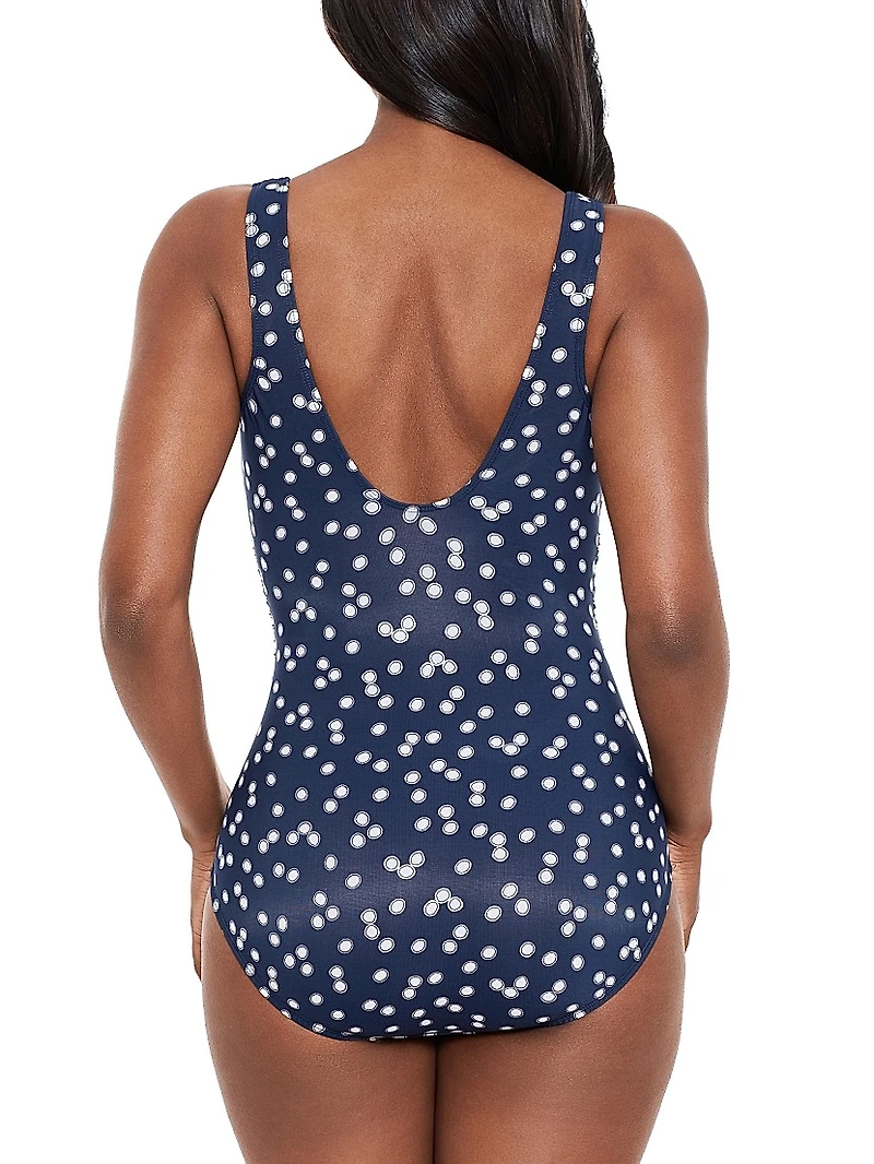 Luminare Cherie Polka Dot One-Piece Swimsuit