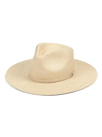 Lexie Packable Woven Fedora Hat