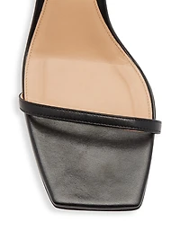 45MM Knot Heel Leather Sandals