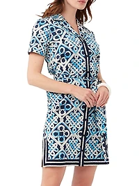 Annabel Printed Shirtdress