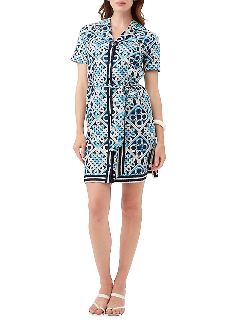 Annabel Printed Shirtdress