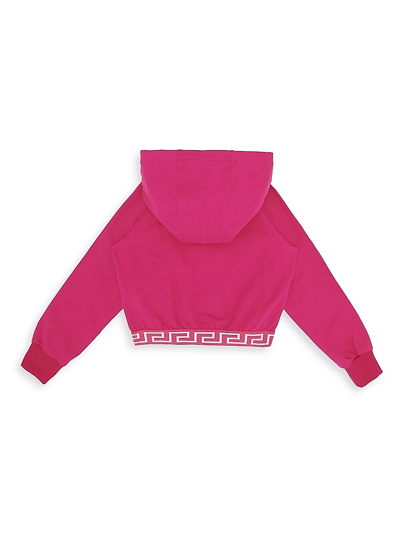 Little Girl's & Medusa Embroidered Fleece Jacket
