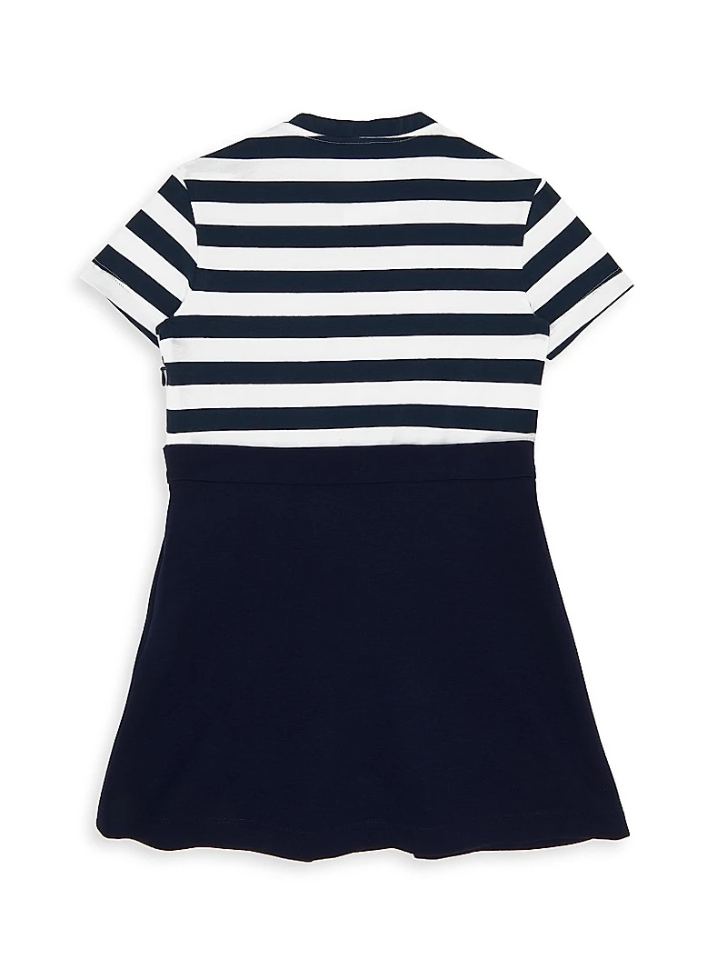 Little Girl's Logo Striped Dress