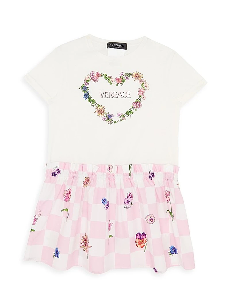 Little Girl's & Girl's Heart Logo T-Shirt Dress