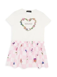 Little Girl's & Girl's Heart Logo T-Shirt Dress