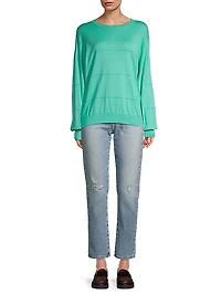 Balou Striped Cotton-Blend Sweater
