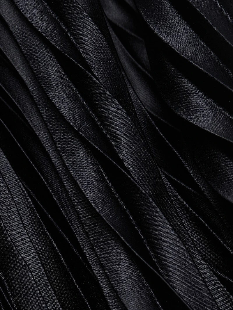 Milly Strapless Pleated Maxi Dress