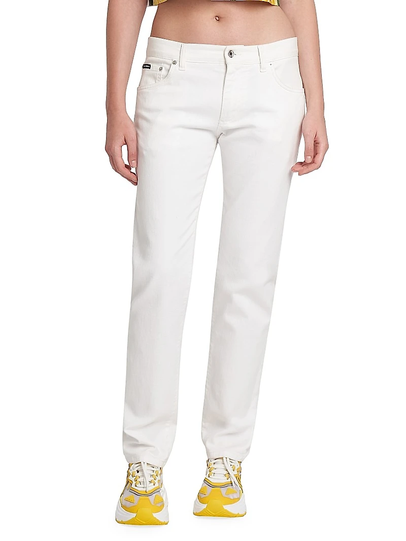 Low-Rise Straight Jeans