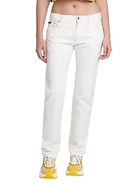 Low-Rise Straight Jeans