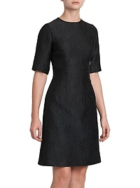 Brocade Jacqaurd A-Liine Dress