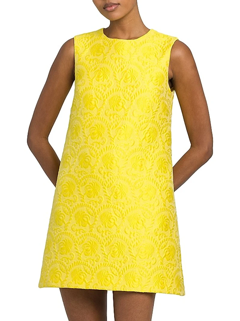 Floral Embroidered Shift Dress