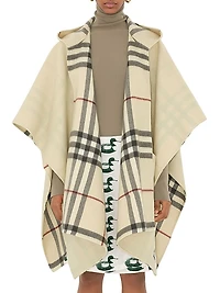 EKD Cashmere Hooded Cape