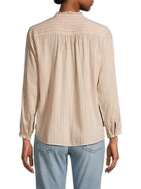 Ruth Pinstriped Cotton-Blend Shirt
