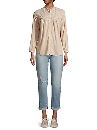 Ruth Pinstriped Cotton-Blend Shirt