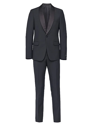 Single-Breasted Wool and Mohair Tuxedo