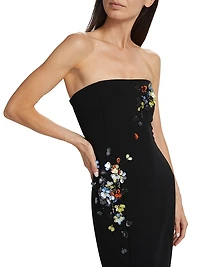 Juniper Strapless Paillette Strapless Dress