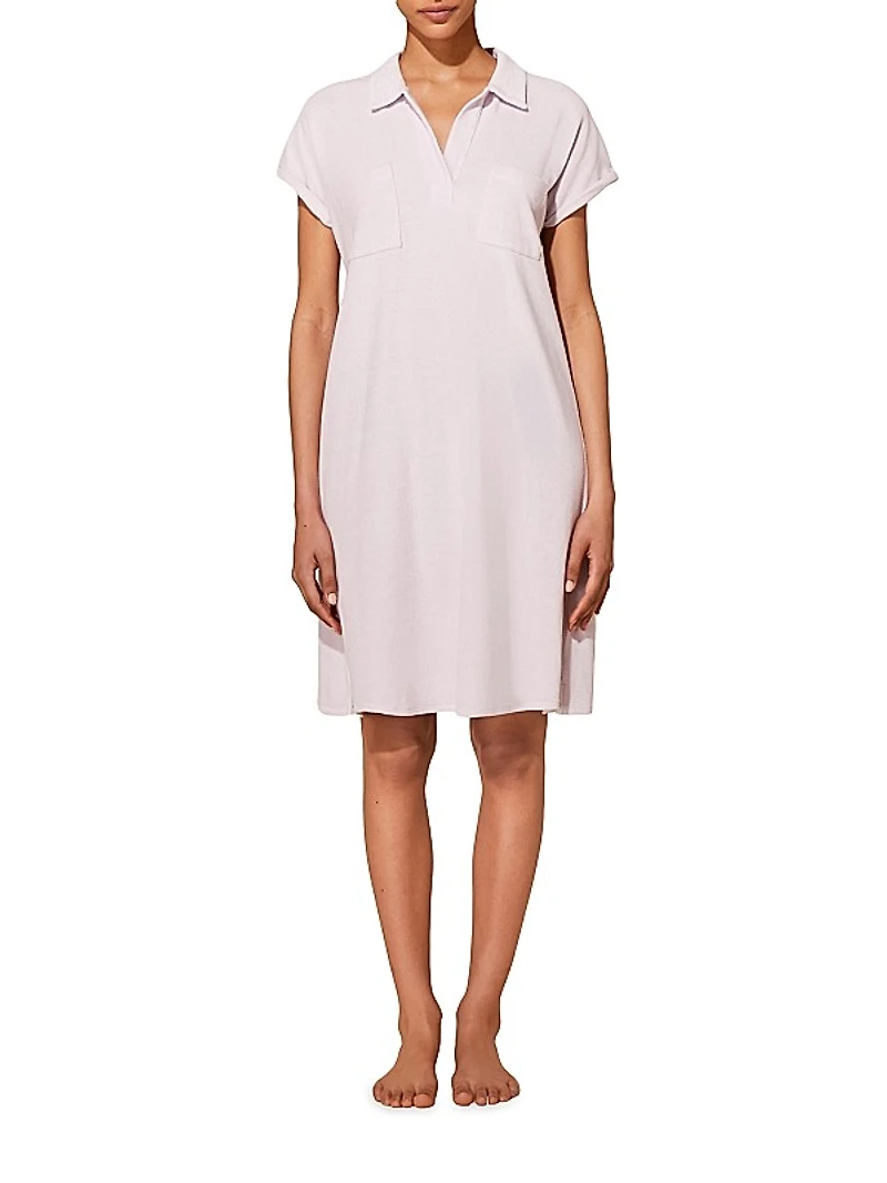 Louve Terry Polo Minidress