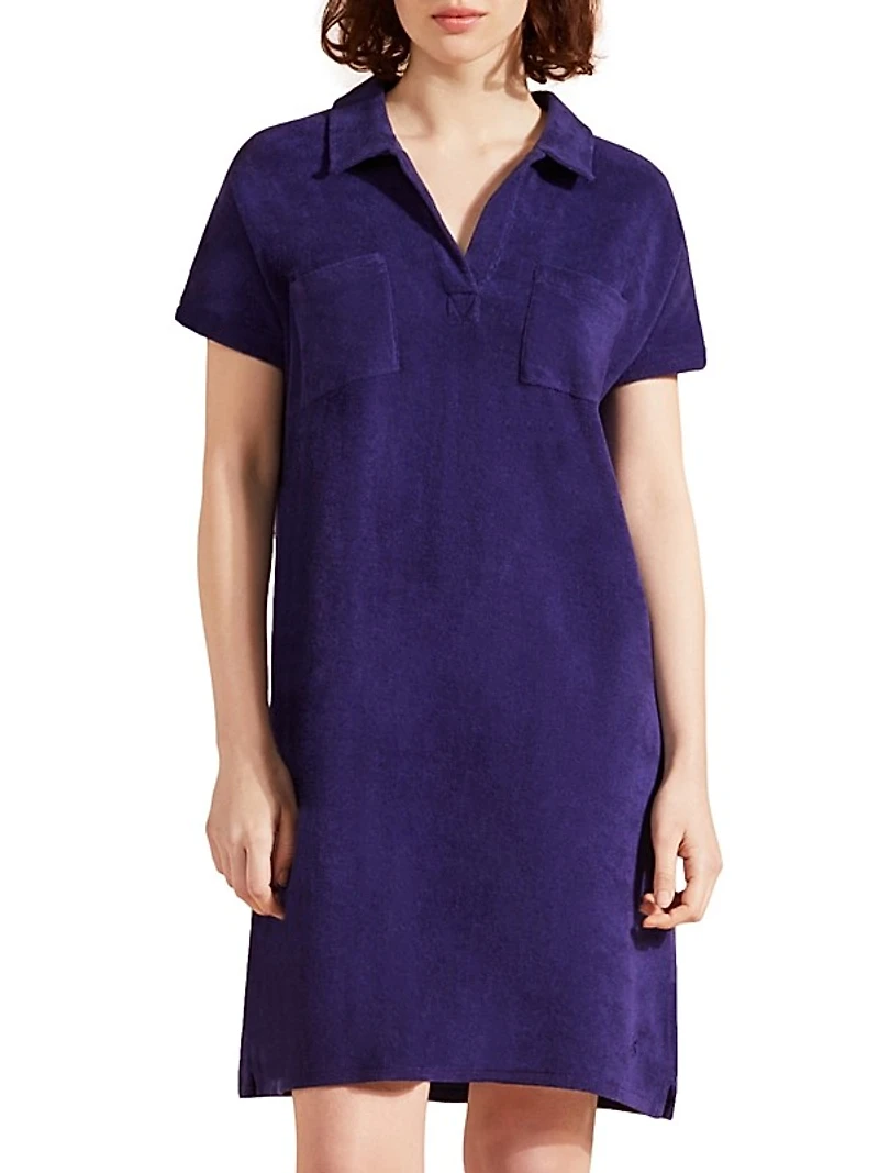 Louve Terry Polo Minidress