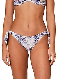 Flamme Printed String Bikini Bottom