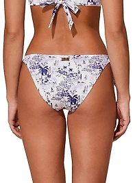 Flamme Printed String Bikini Bottom
