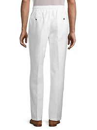 Wide-Leg Drawstring Pants