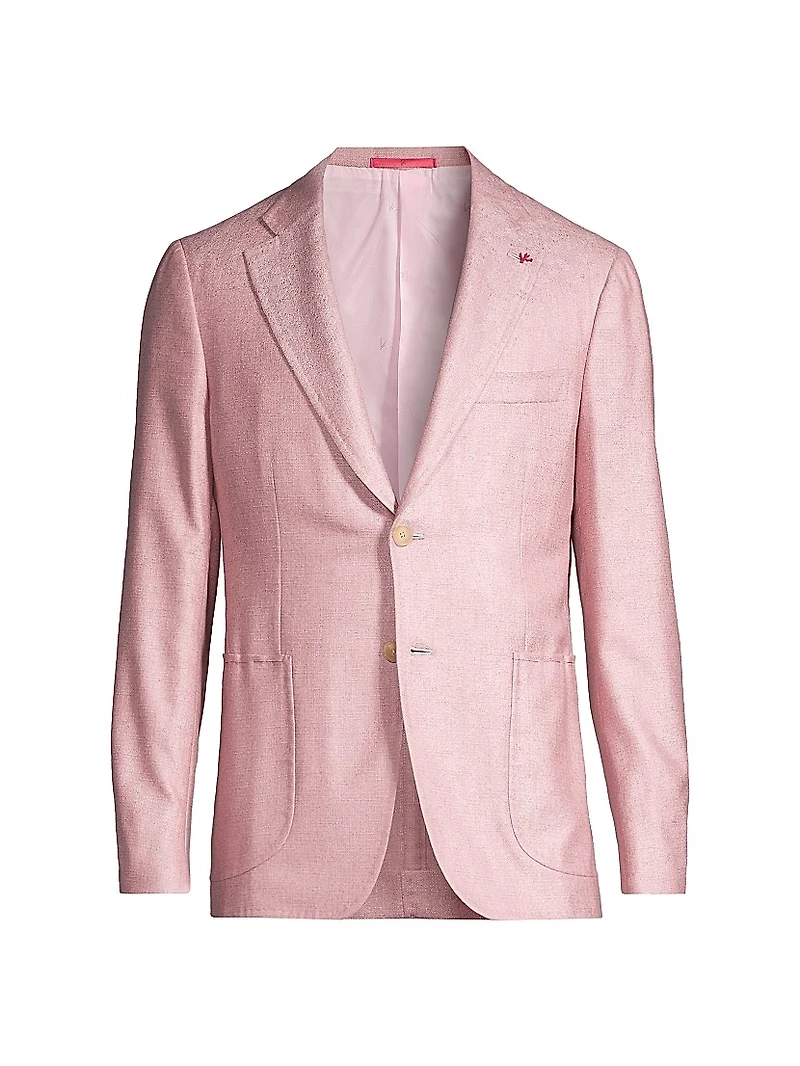 Capri Silk & Cashmere-Blend Two-Button Sport Coat