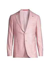 Capri Silk & Cashmere-Blend Two-Button Sport Coat