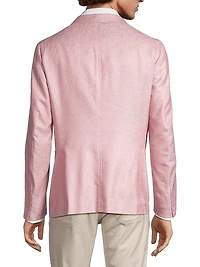Capri Silk & Cashmere-Blend Two-Button Sport Coat