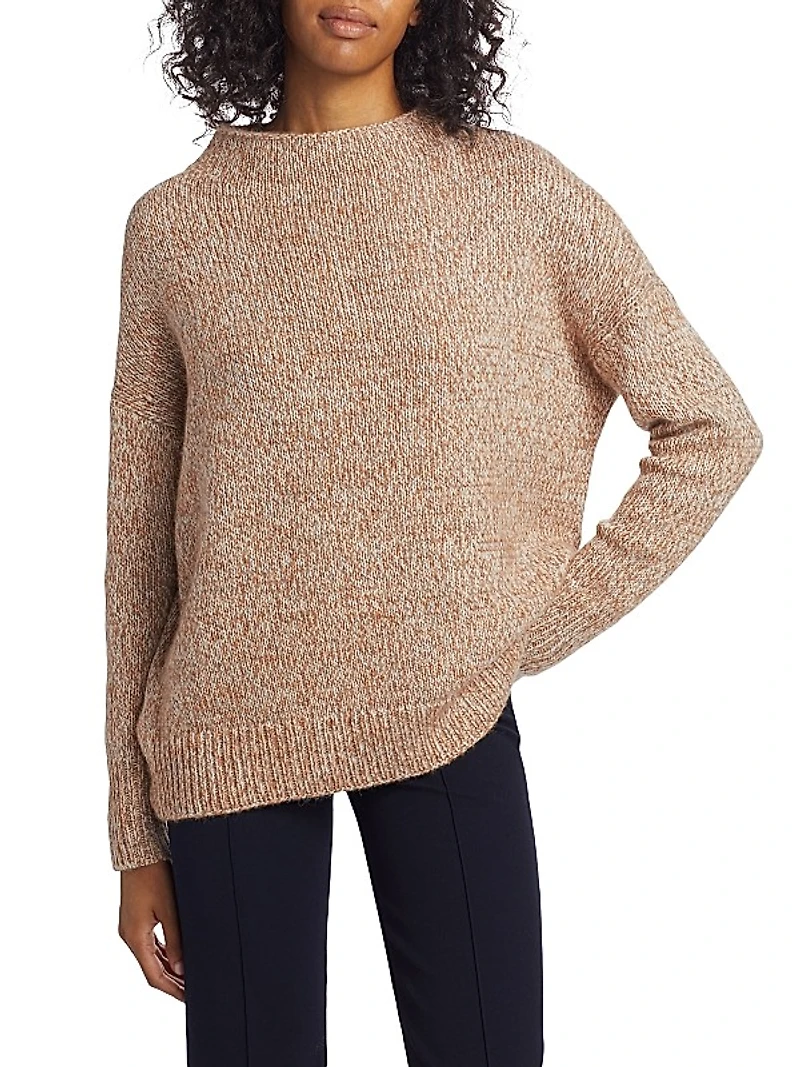 Tweed Wool-Alpaca Blend Sweater